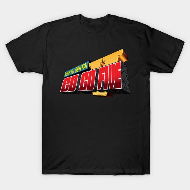 Kyukyu Sentai Go Go Five T-Shirt by Rodimus13